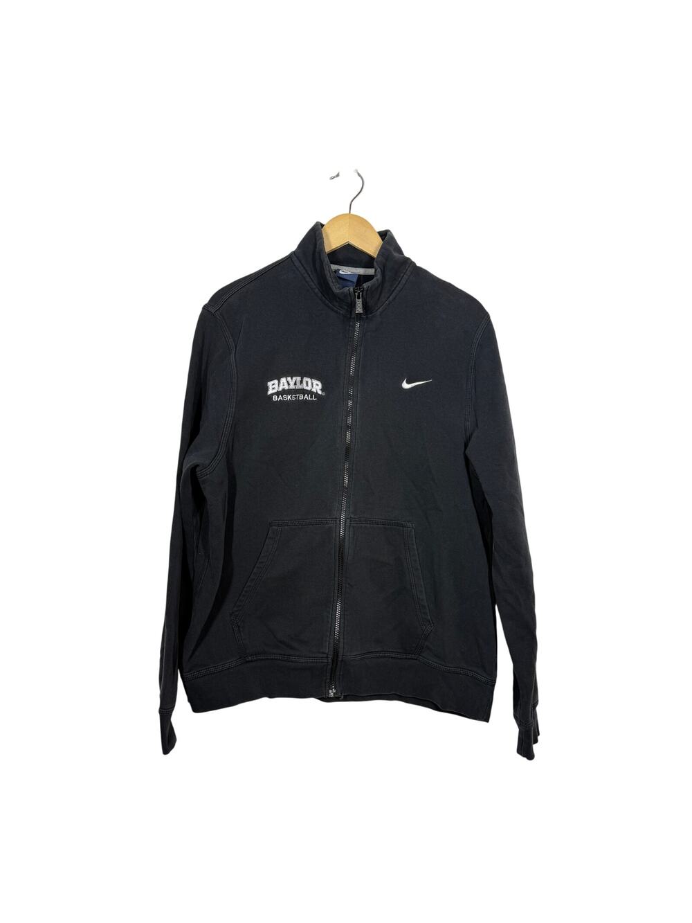 Nike Baylor Basketball Jacket Men’s Size XL Black NCAA Embroidered Logo Full Zip